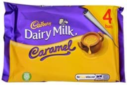 Bild von Cadbury Dairy Milk Caramel 4 Riegel 148g