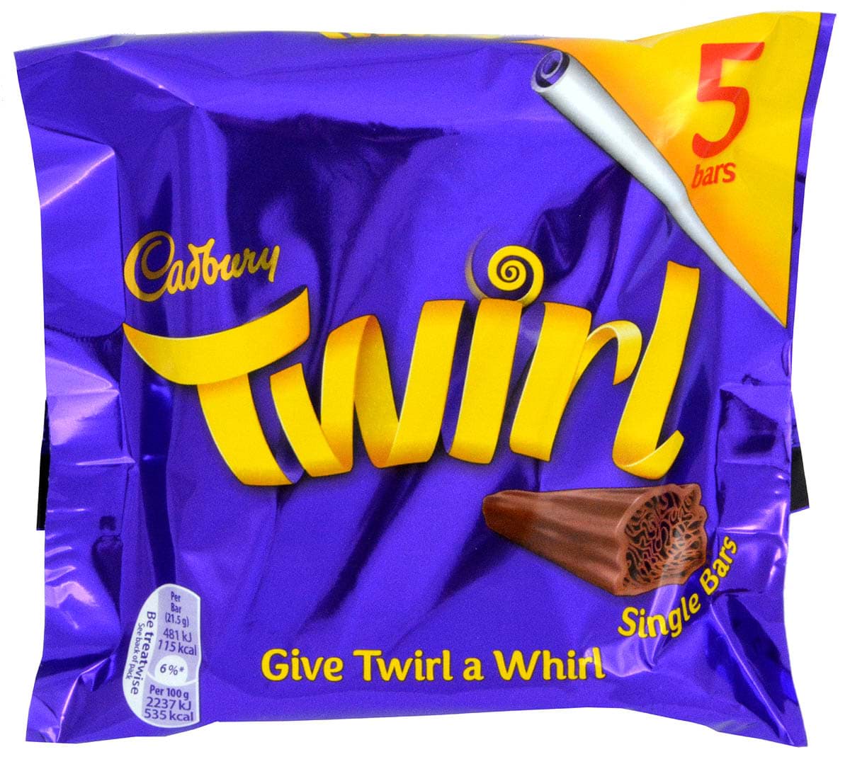 Picture of Cadbury Twirl 5 bars 107.5g