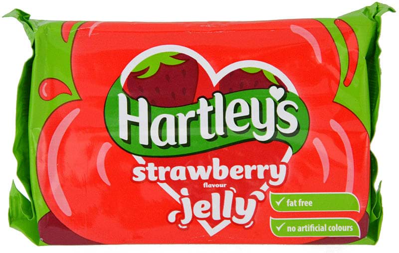 Bild von Hartleys Strawberry Jelly Tablet - für Wackelpudding, Erdbeere