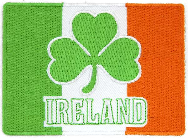 Bild von Ireland with Shamrock Embroidered Patch