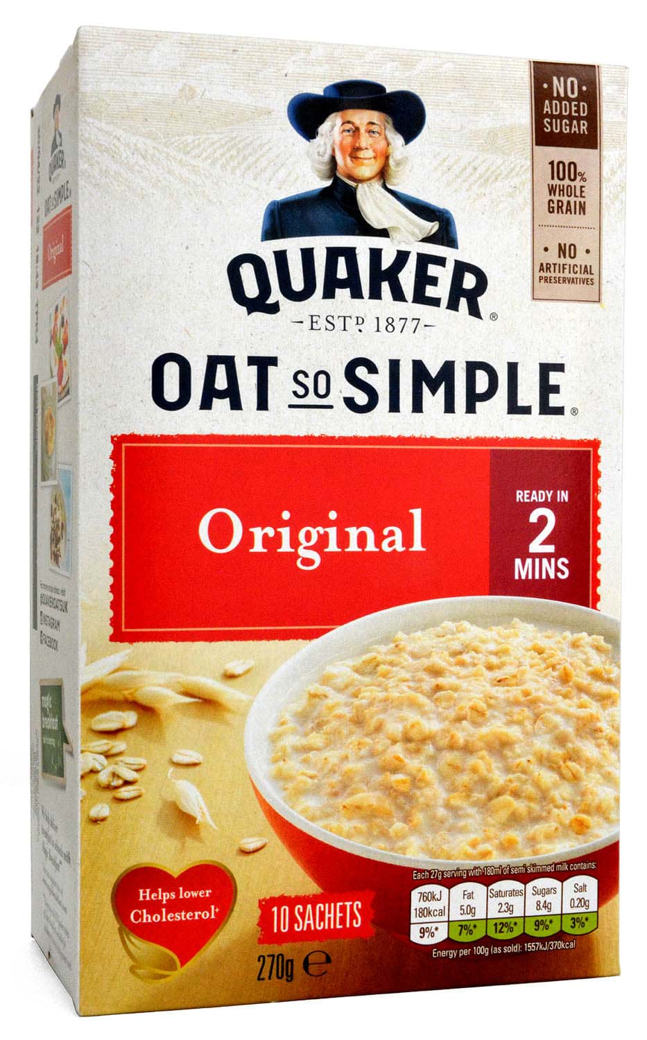 Picture of Quaker Oats So Simple Original Porridge 10-pack