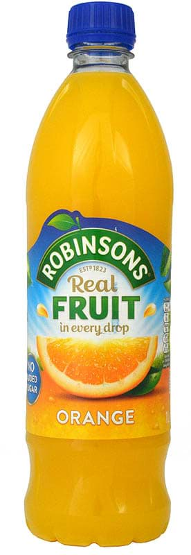 Bild von Robinsons Orange No Added Sugar NAS