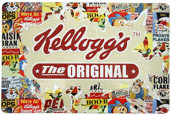 Bild von Metal Sign ´Kellogg´s - The Original´ Collage