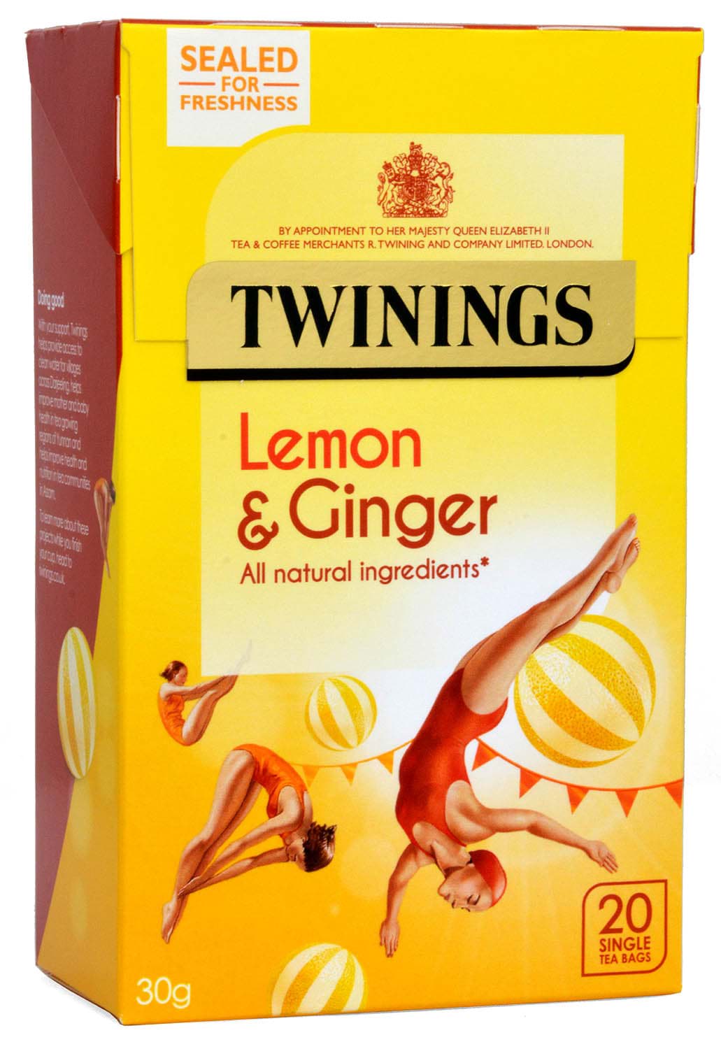 Picture of Twinings Lemon & Ginger Flavour Tea 20 Bags