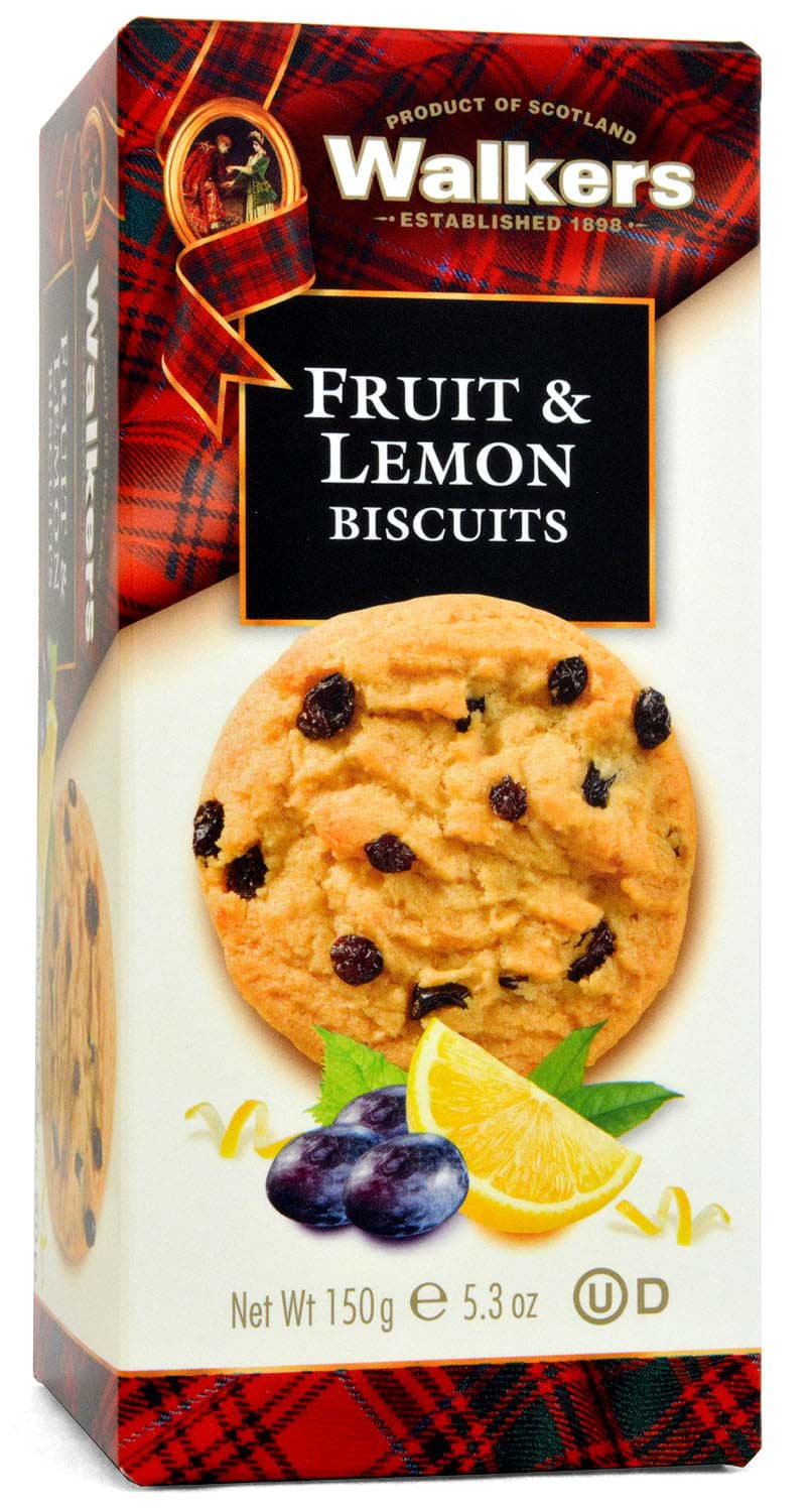 Picture of Walkers Fruit & Lemon Biscuits 150g