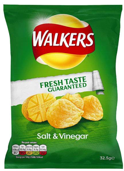 Bild von Walkers Salt & Vinegar, Tüte 32,5 g