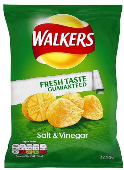 Bild von Walkers Salt & Vinegar, Tüte 32,5 g