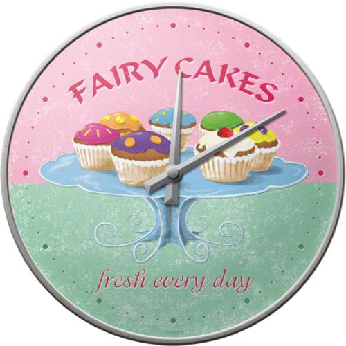 Bild von Wall Clock ´Fairy Cakes´