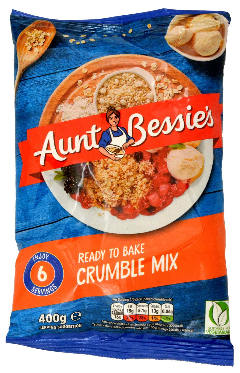 Bild von Aunt Bessies Tempting Golden Crumble Mix 400g