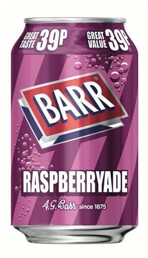 Barr Raspberry Michelles Specialities. Barr Raspberryade 330ml Dose