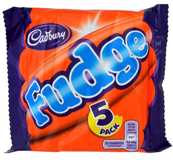 Bild von Cadbury Fudge 5 Bars Multipack