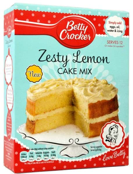 Bild von Betty Crocker Zesty Lemon Cake Mix 425g