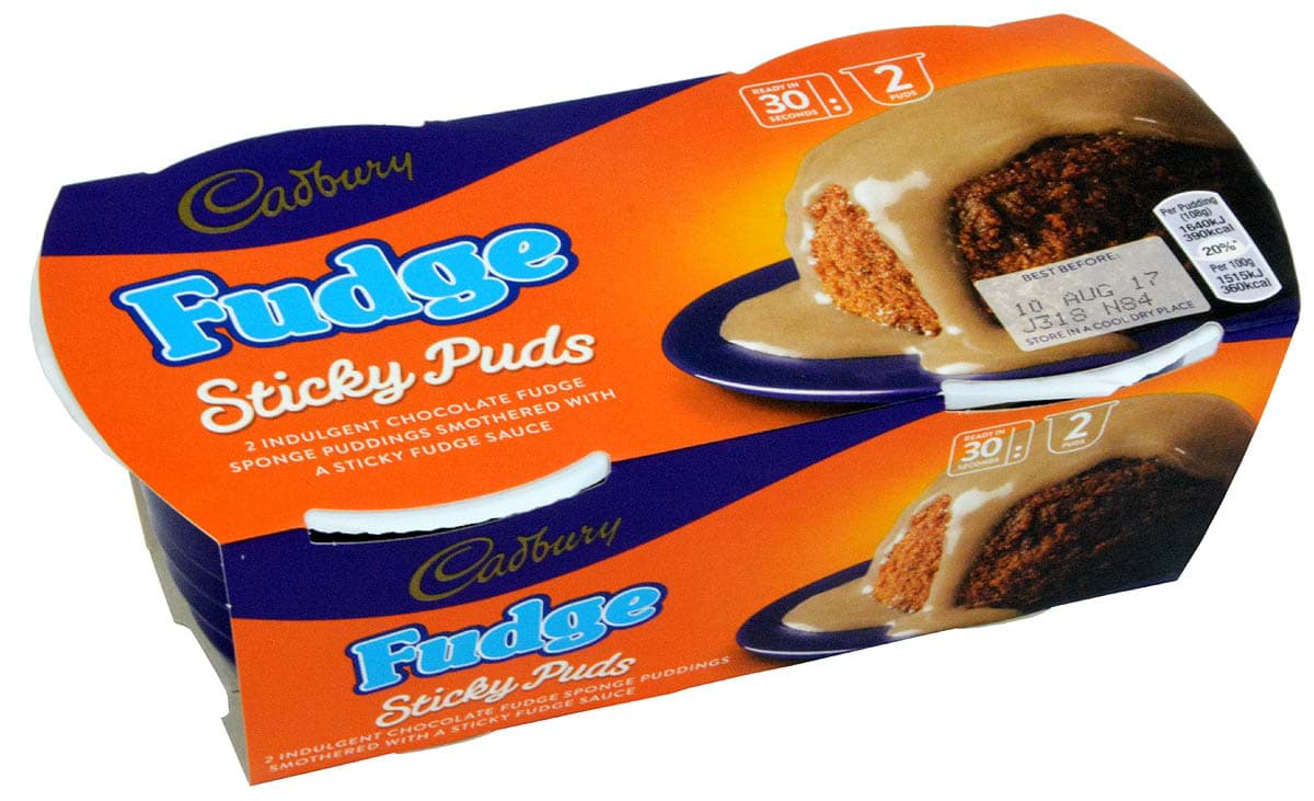 Bild von Cadbury Sticky Puds Fudge 2 x 95g