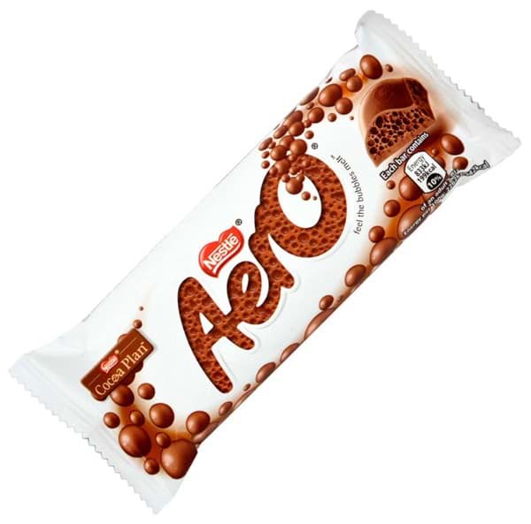 Bild von Nestle Aero Bubbly Milk Chocolate Bar 36g