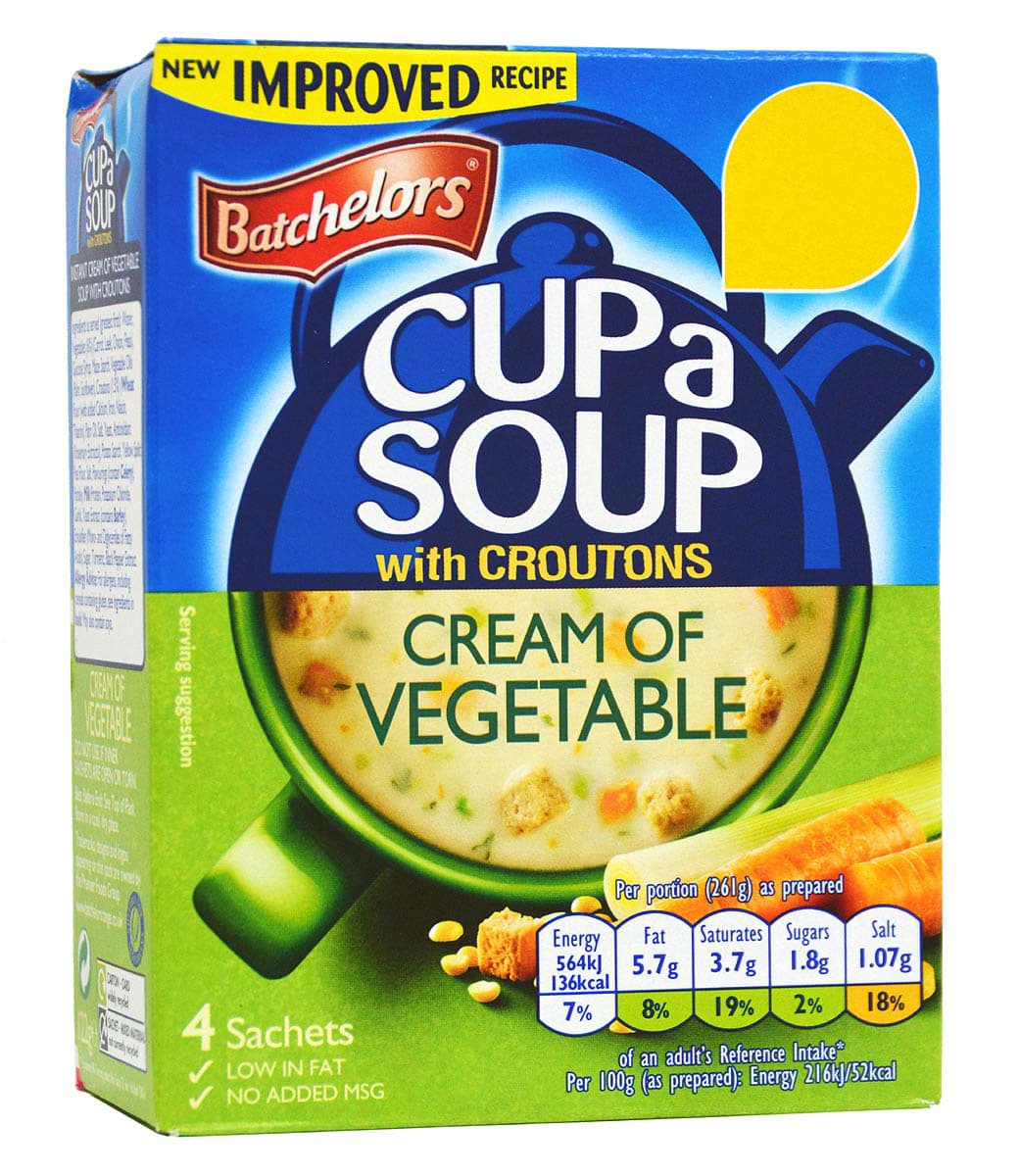 Bild von Batchelors Cup-a-Soup Cream of Vegetable with Croutons 122g