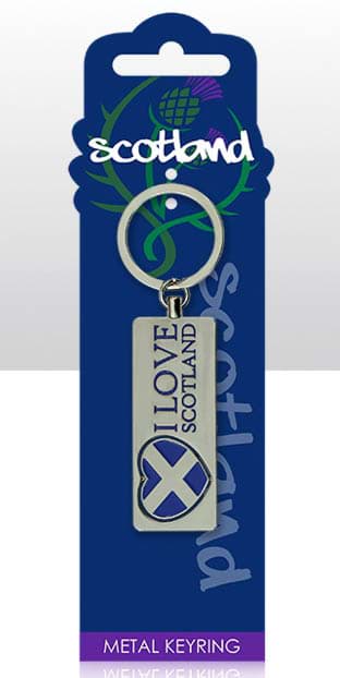 Picture of I Love Scotland Metal Keyring
