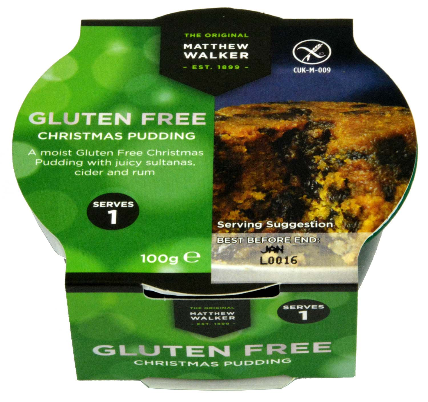 Picture of Matthew Walker Gluten Free Christmas Pudding 100g