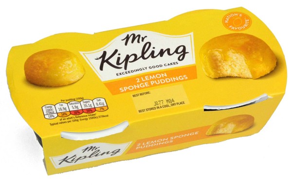 Bild von Mr. Kipling 2 Lemon Sponge Puddings 190g