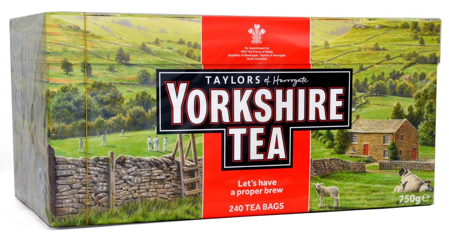 Taylors of Harrogate Yorkshire Tea - Red (Pack of 240 Tea Bags) 750g –  British Food Shop