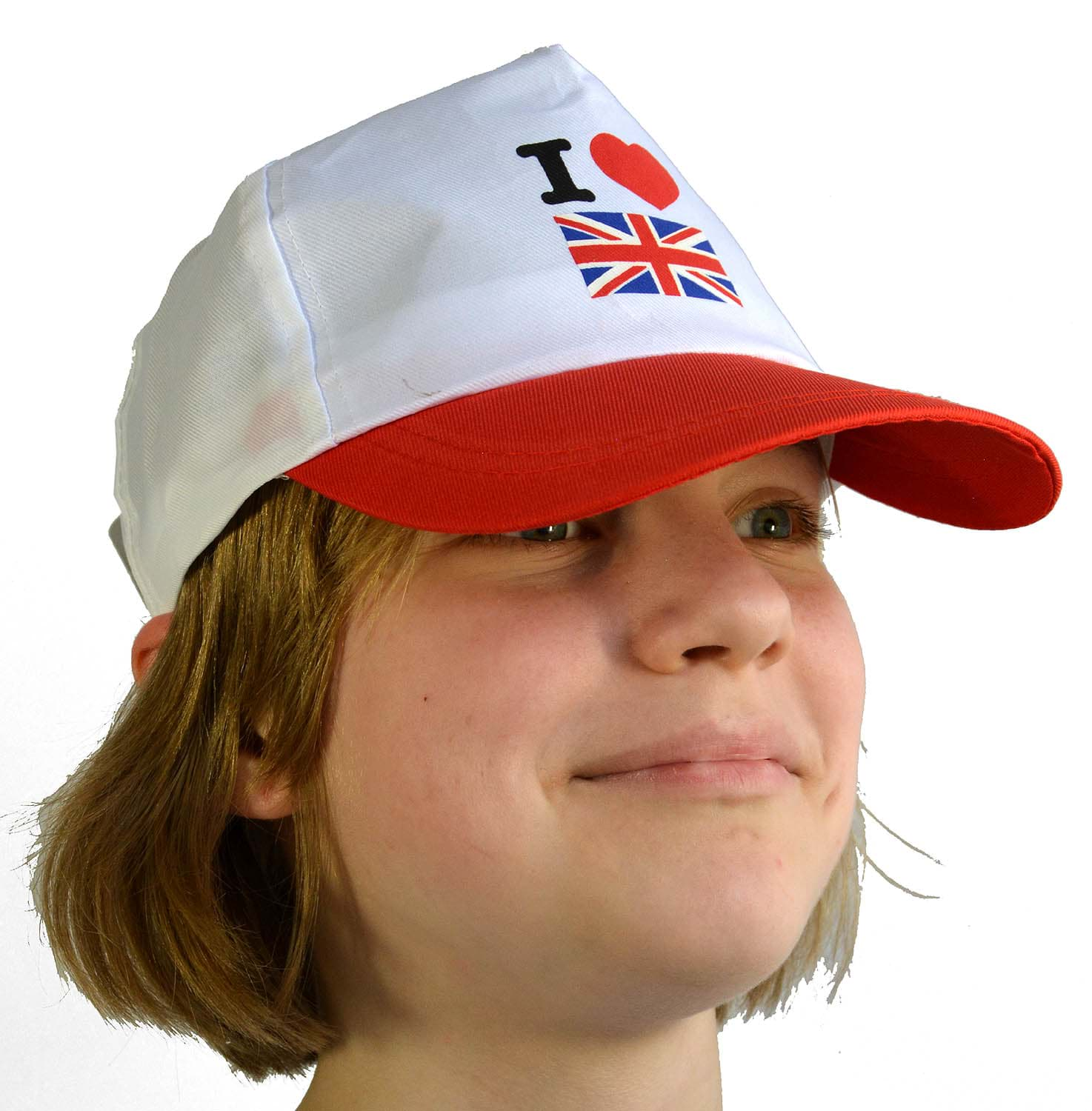 Bild von Baseball Cap I Love Great Britain White