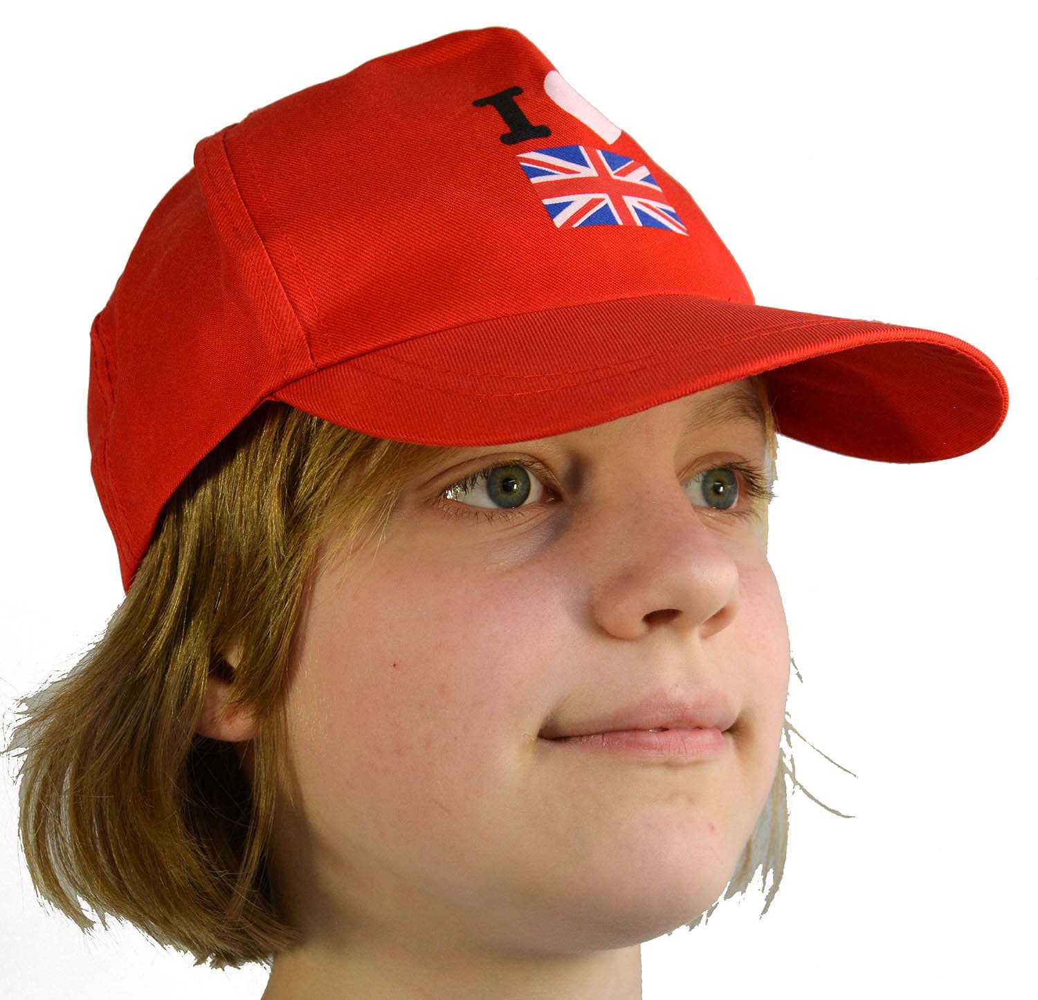 Picture of Baseball Cap I Love Great Britain Red