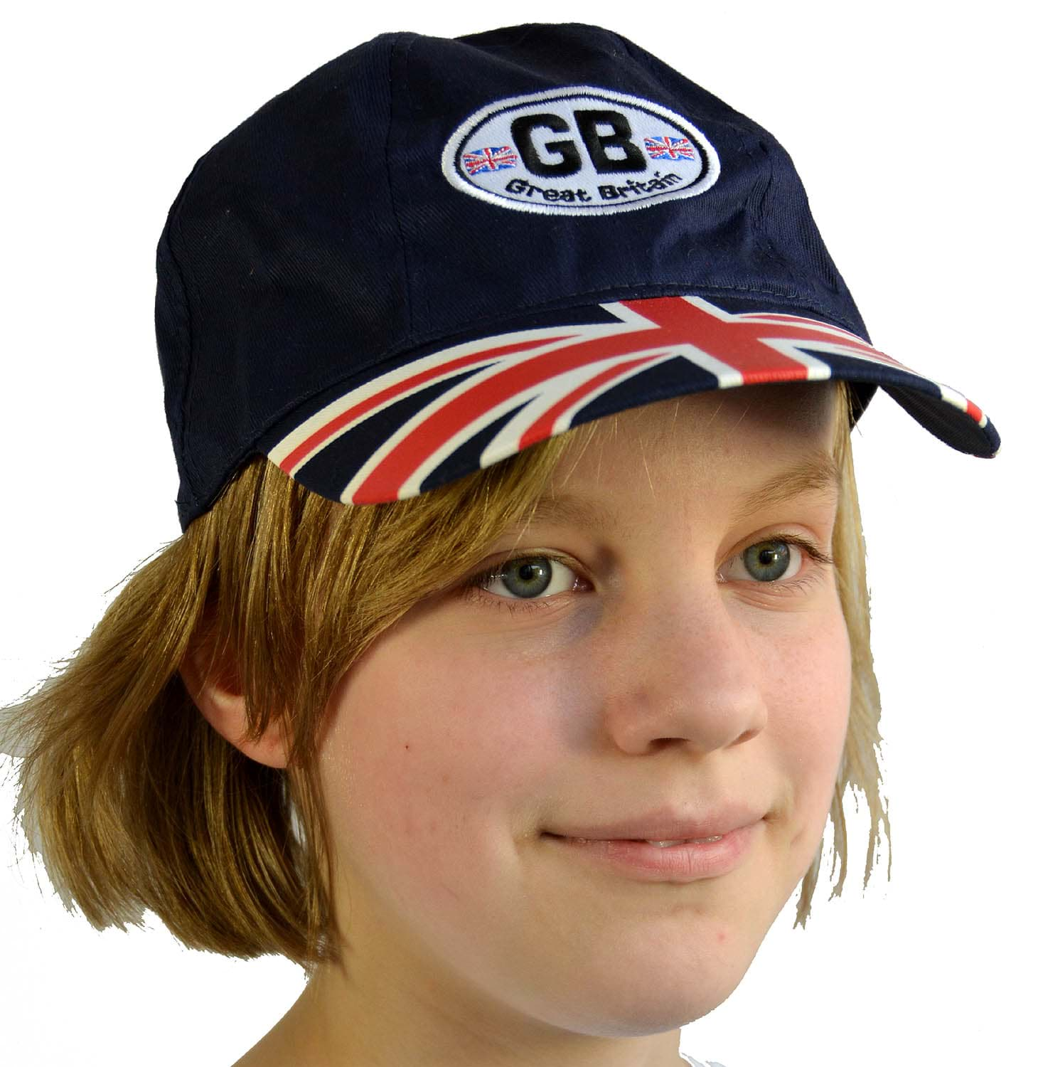 Bild von Baseball Cap Great Britain Gestickt Blau