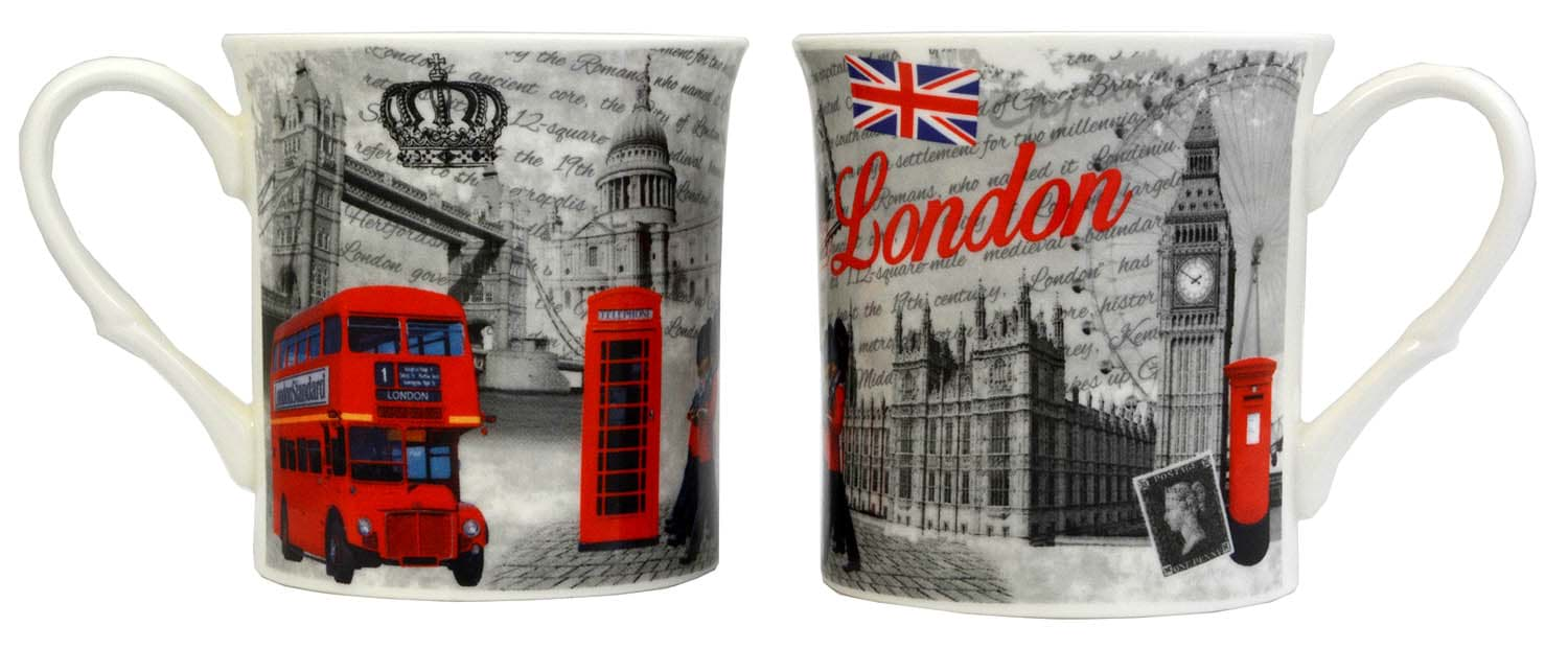 Bild von London Mug Black/Red