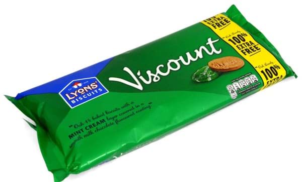 Bild von Lyons Viscount Original Mint Cream Biscuits 196g