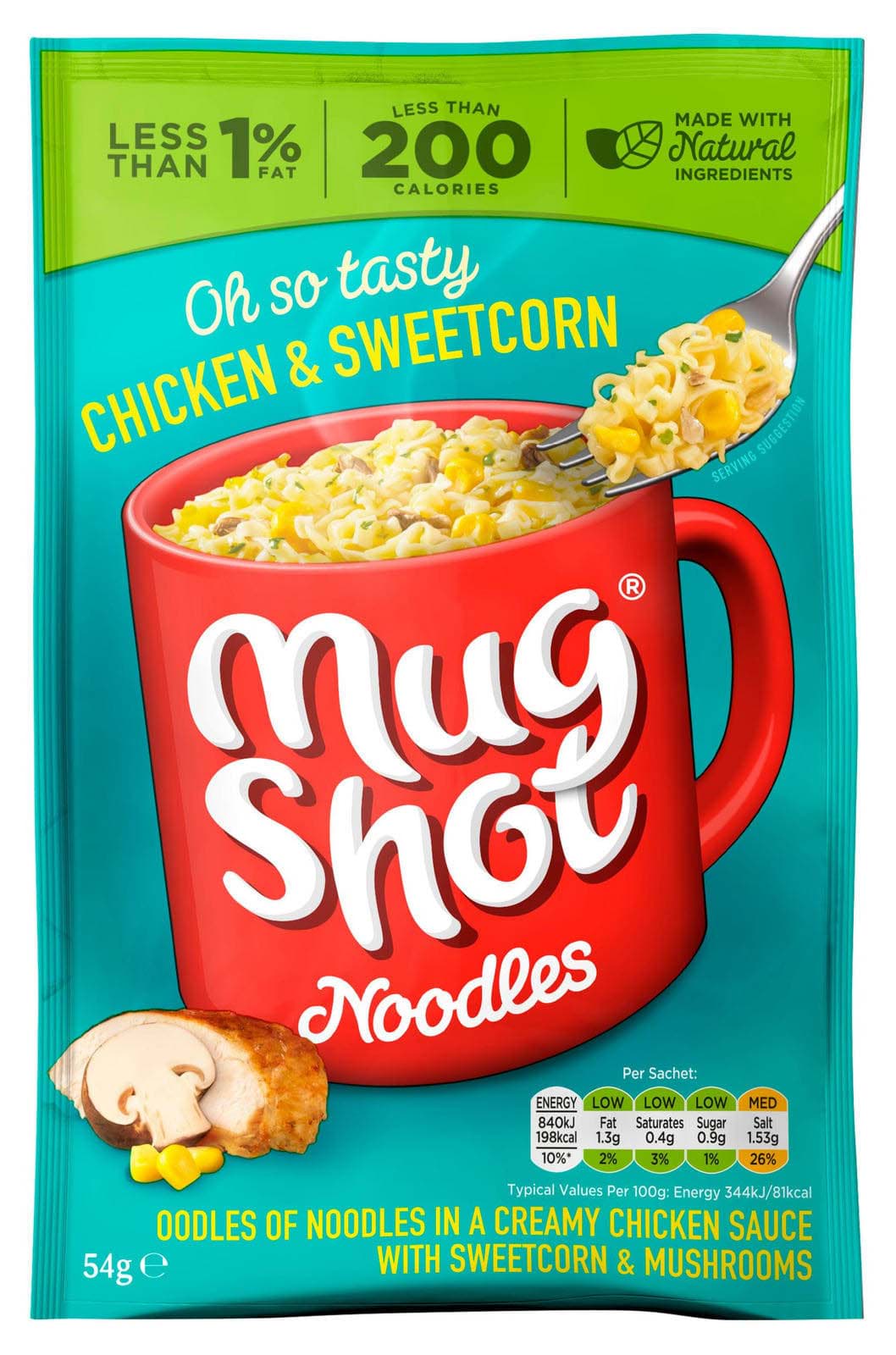 Picture of Mug Shot Chicken & Sweetcorn Noodles 54g