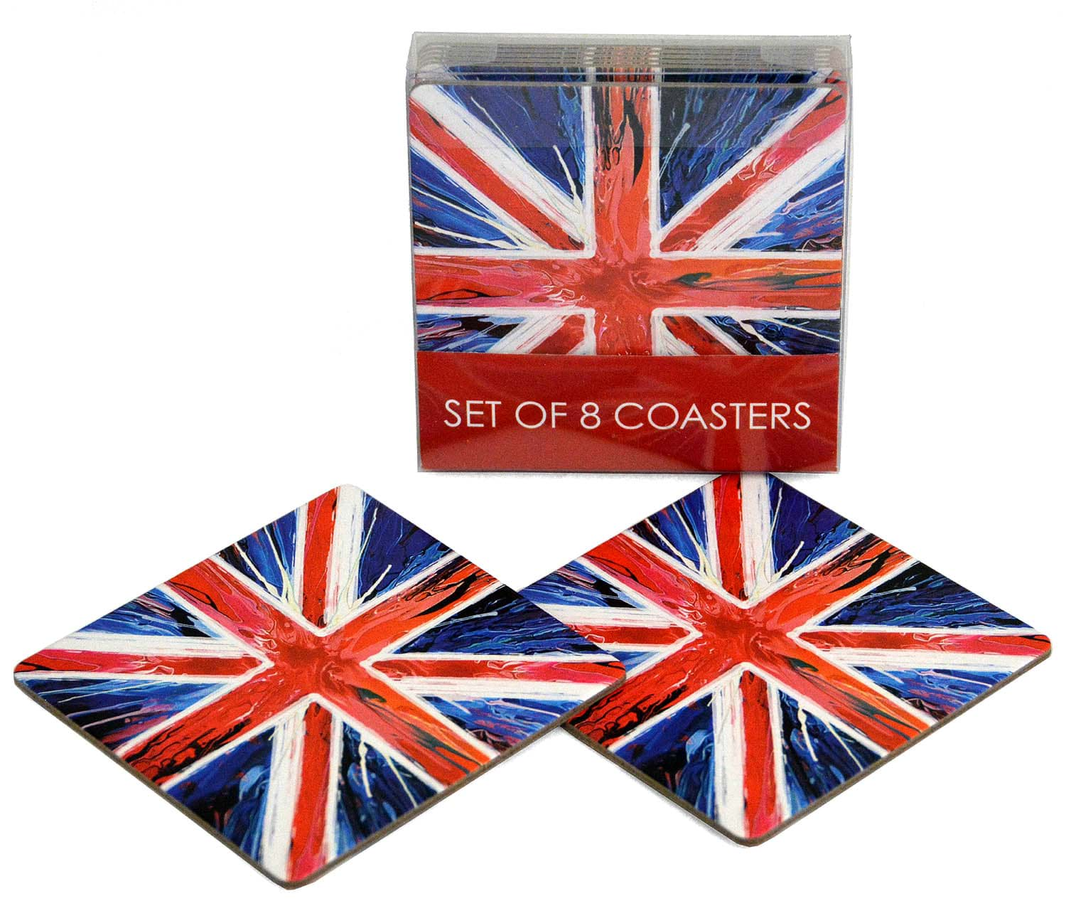 Bild von 8 Coasters Union Jack Untersetzer