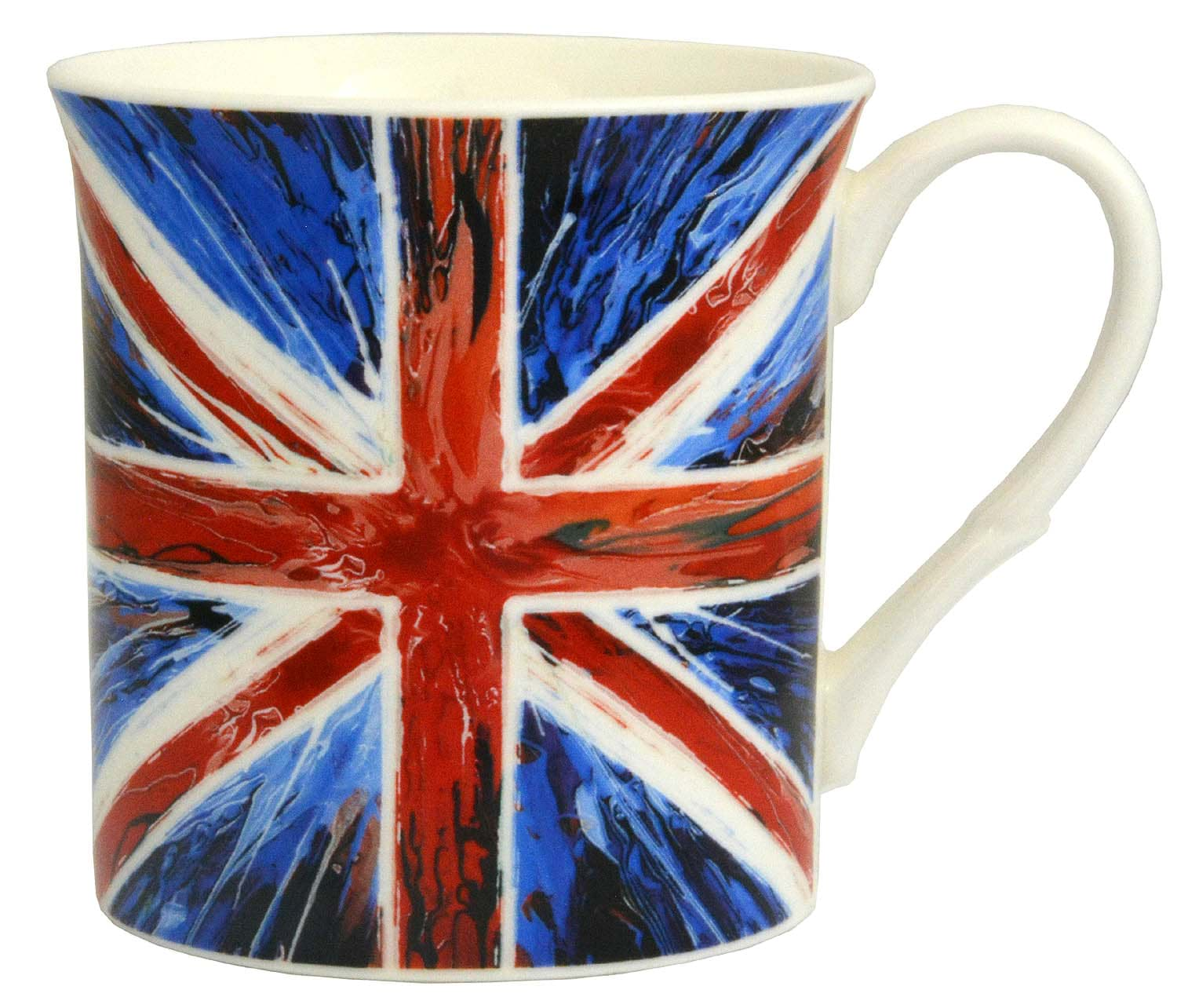 Bild von Union Jack Mug Spin Painting