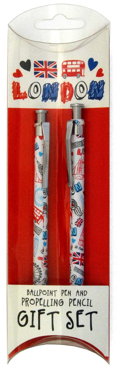 Picture of London Gift Set Ballpoint Pen and Pencil
