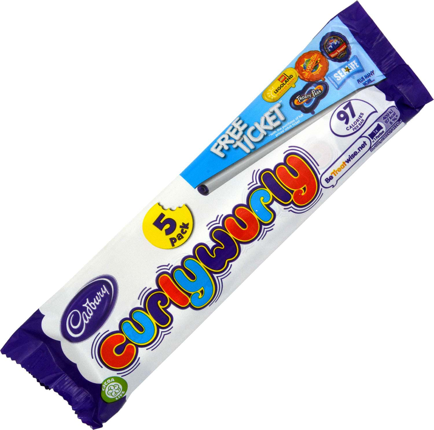 Bild von Cadbury Curly Wurly 5 x 21.5g