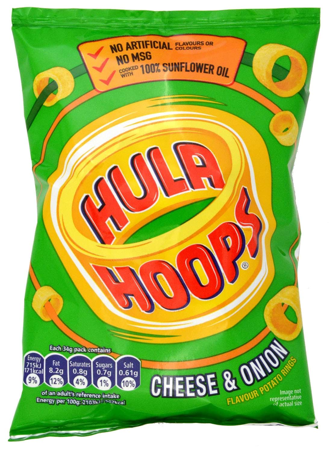 Picture of KP Hula Hoops Cheese & Onion 34g
