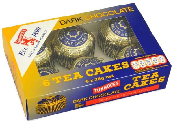 Bild von Tunnocks Dark Chocolate Tea Cakes 144g