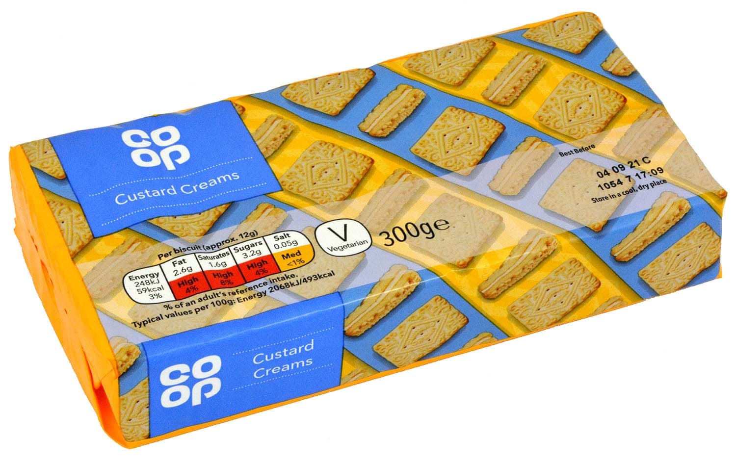 Michelles Specialities. Co-op Custard Creams 300g Sandwich Biscuits
