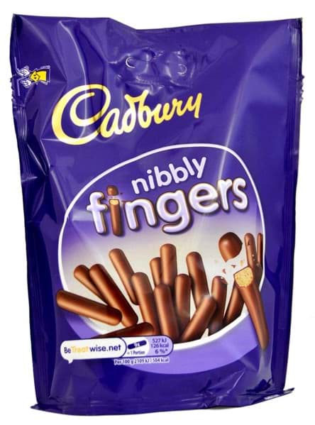 Bild von Cadbury Nibbly Fingers 125g