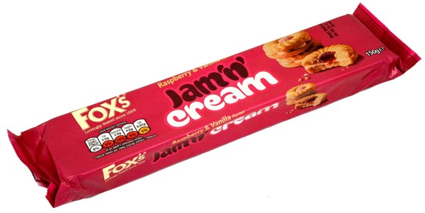 Bild von Foxs Jam'n'Cream Raspberry & Vanilla 150g