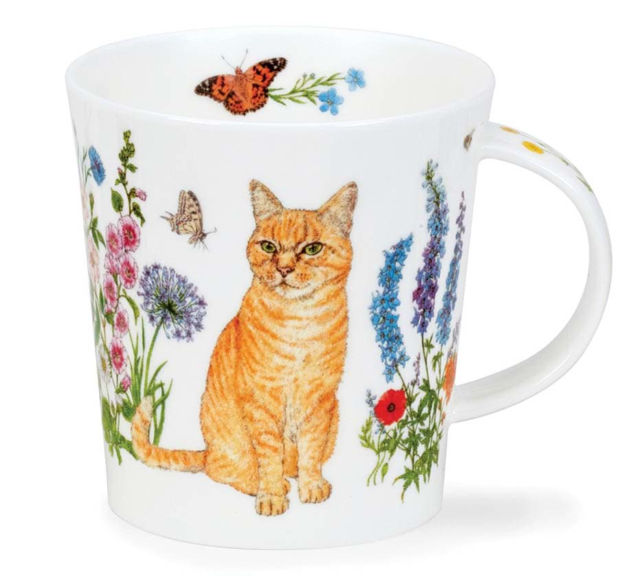 Picture of Dunoon Lomond Floral Cats Ginger by Charlotte Galloux