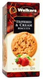 Bild von Walkers Strawberries & Cream Biscuits 150g