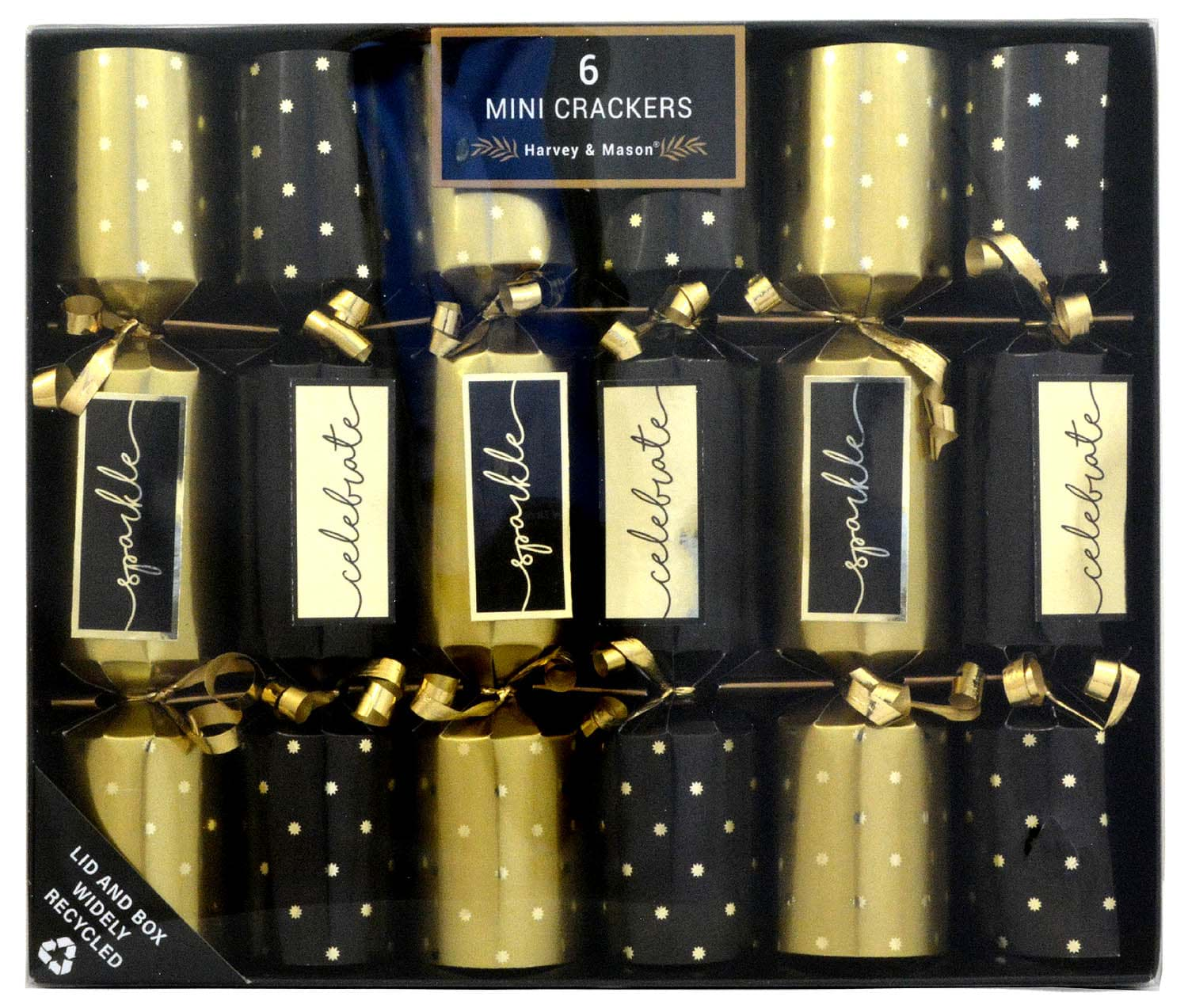 Bild von Harvey & Mason 6 Mini Crackers Sparkle