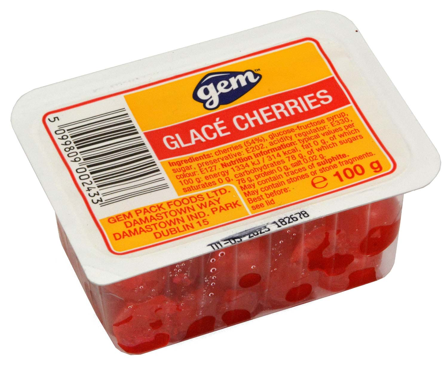 Bild von Gem Glacé Cherries 100g