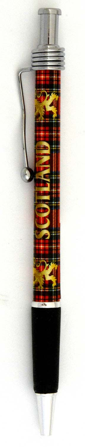 Bild von Kugelschreiber Scotland Lion Tartan