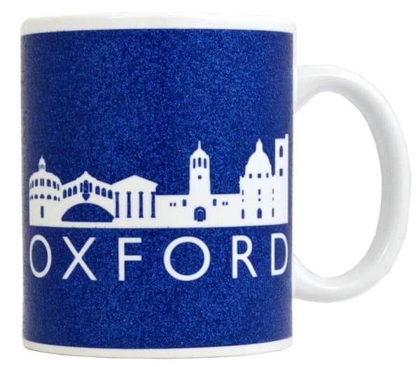 Bild von Glitzer-Keramiktasse Oxford Skyline