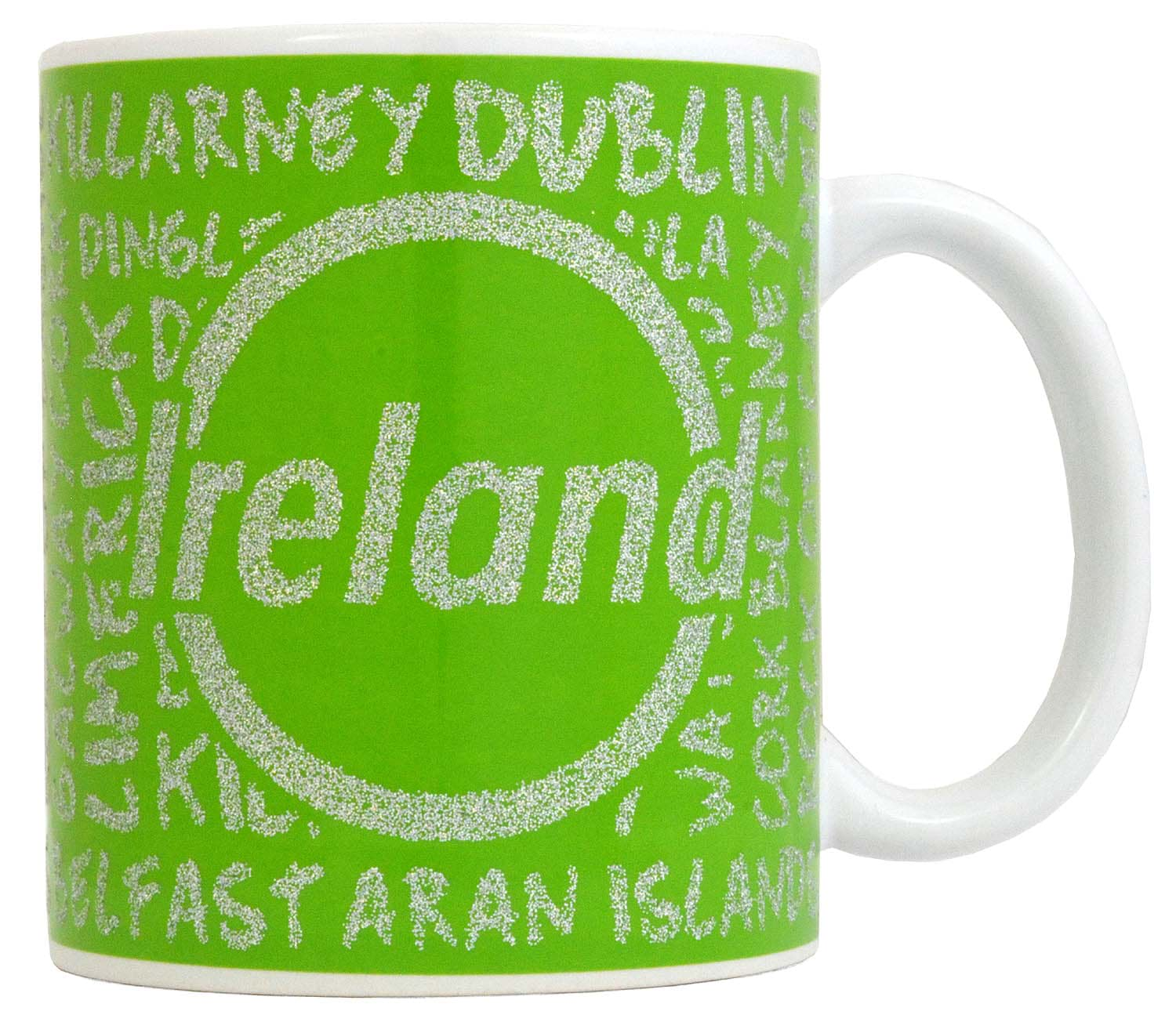 Bild von Glitzer-Keramiktasse Ireland