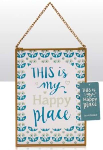 Bild von This Is My Happy Place . Glasbild 13cm x 18cm