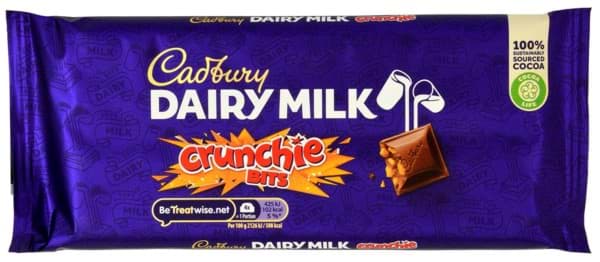 Bild von Cadbury Dairy Milk Crunchie Bits Chocolate 180g