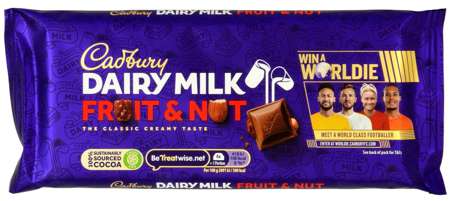 Picture of Cadbury Dairy Milk Fruit & Nut Chocolate 180g